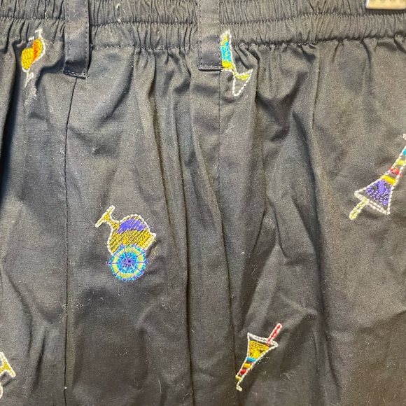 🥂Black Pants with Colorful Cocktail Glass Embroidery🤩 - Picture 8 of 11